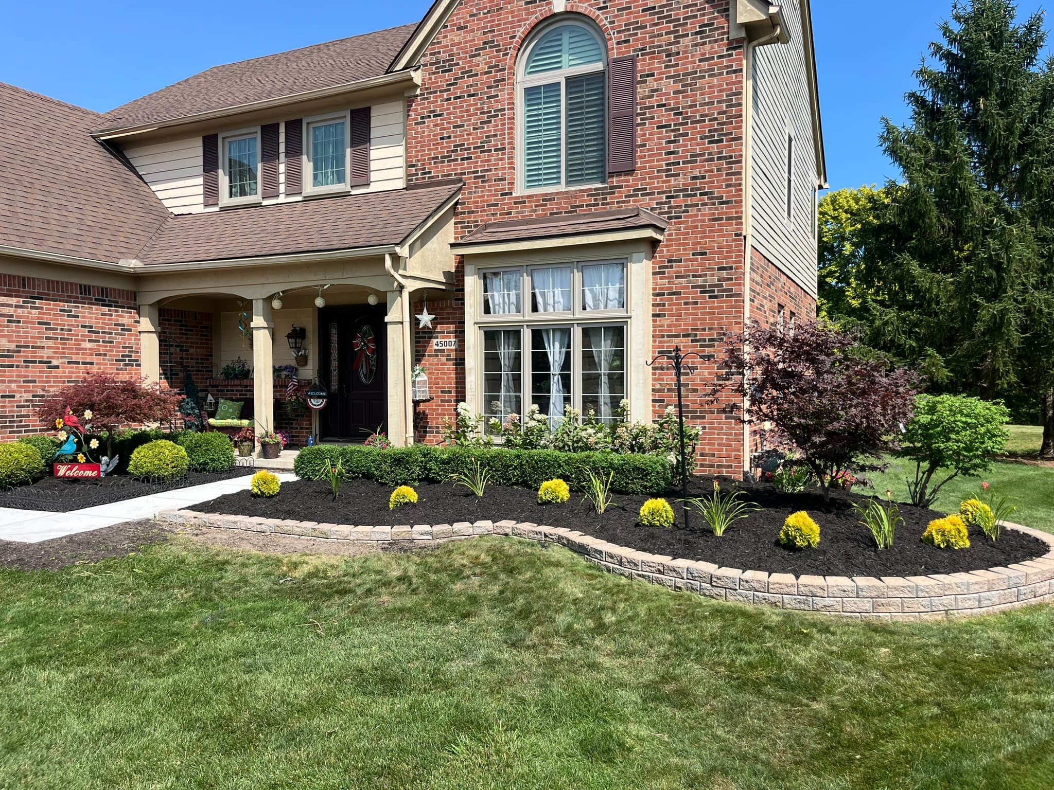 After landscaping