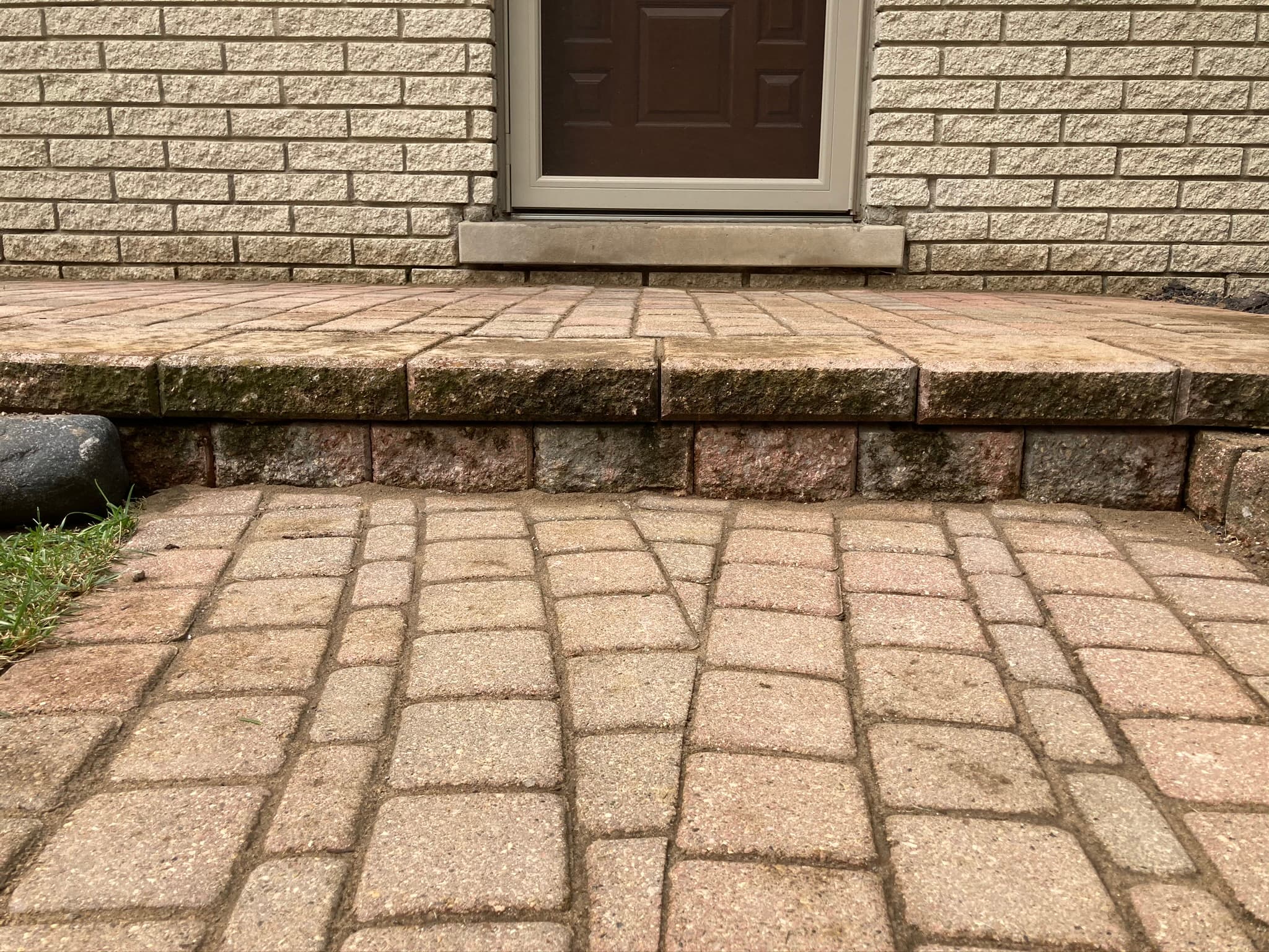 Front step cleaning